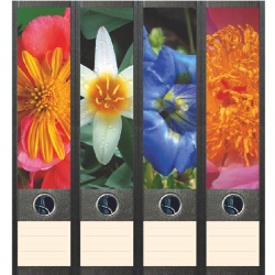 File Art ordneretiketten - Bloemen in de tuin
