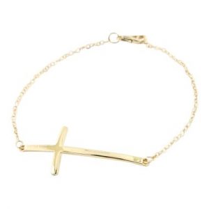 Cross bracelet gold