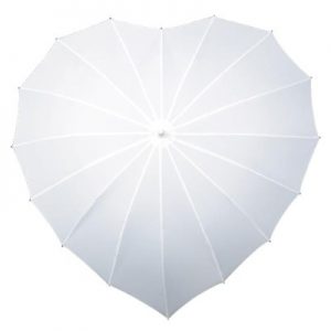 Paraplu Hartvorm Wit